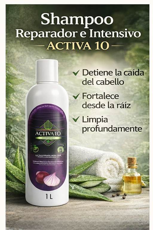 🌿Champú Reparador "Activa 10"